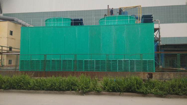贵州固鑫新材料方形逆流冷却塔800吨*1台
